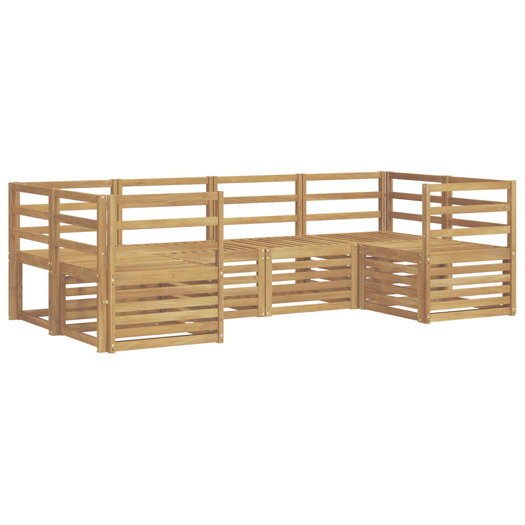 Udendørs sofagruppe 6 pcs Hvid 245 x 126,5 x 73 cm