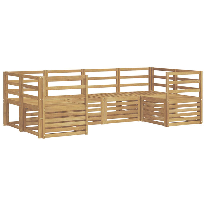 Udendørs sofagruppe 6 pcs Hvid 245 x 126,5 x 73 cm