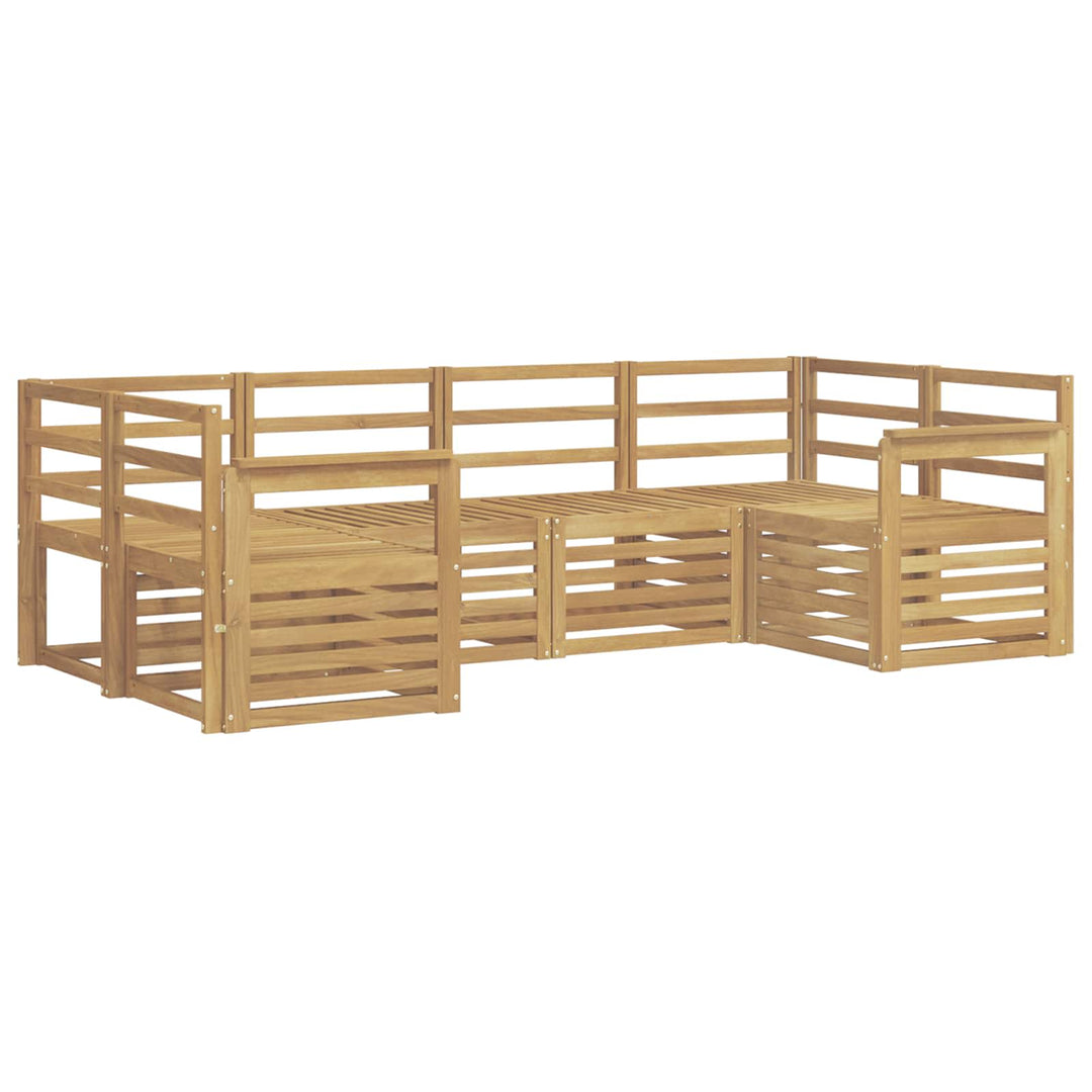 Udendørs sofagruppe 6 pcs Hvid 245 x 128,5 x 73 cm