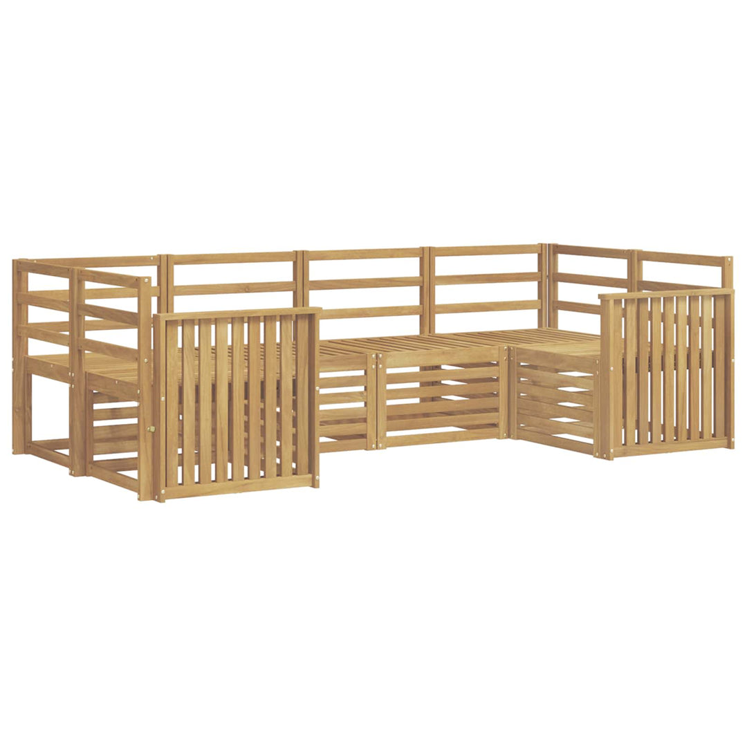 Udendørs sofagruppe 6 pcs Hvid 245 x 128,5 x 73 cm