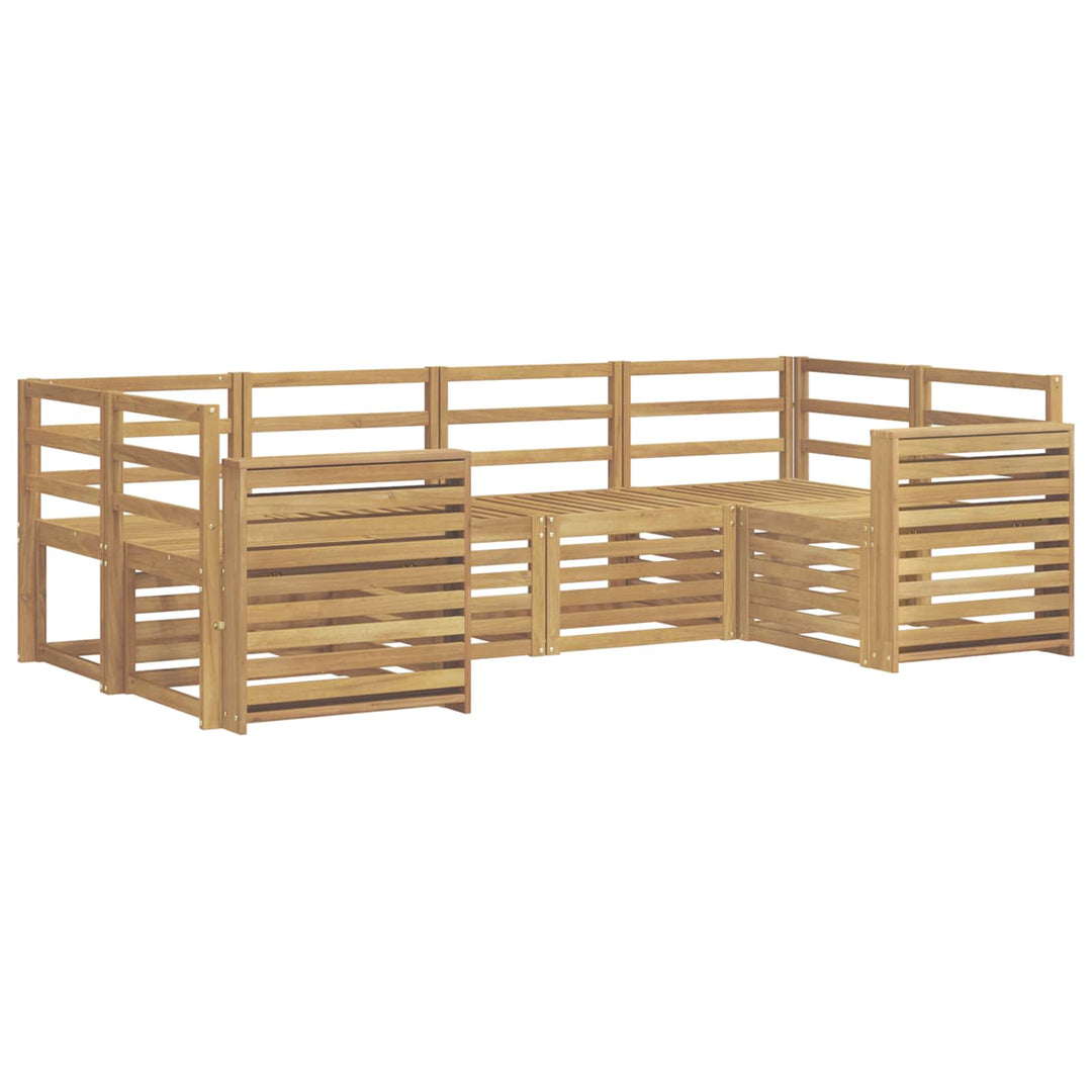 Udendørs sofagruppe 6 pcs Hvid 245 x 132,5 x 73 cm