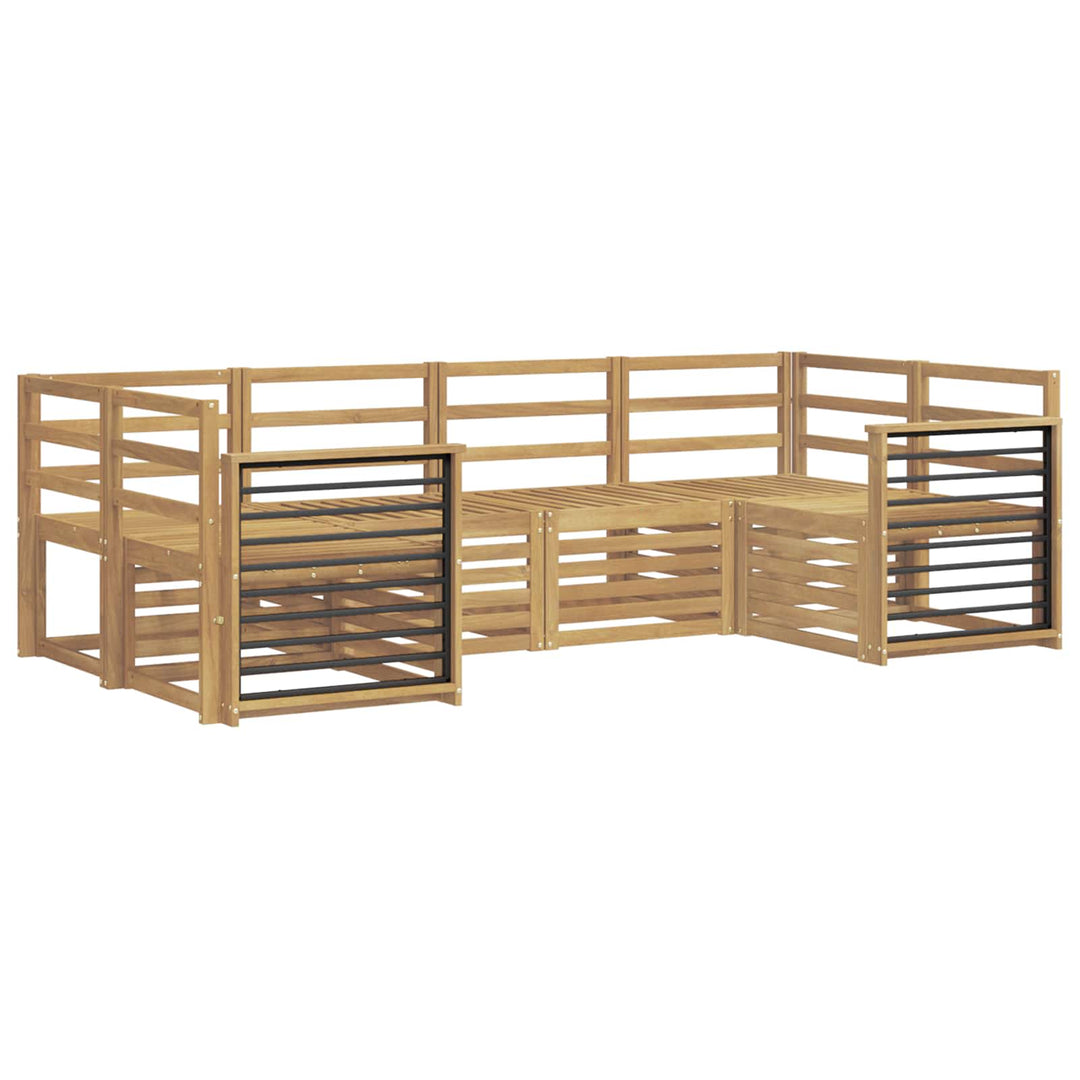 Udendørs sofagruppe 6 pcs Hvid 245 x 128,5 x 73 cm