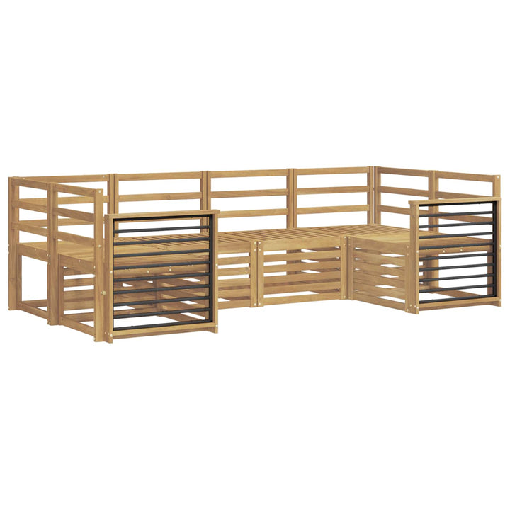 Udendørs sofagruppe 6 pcs Hvid 245 x 128,5 x 73 cm