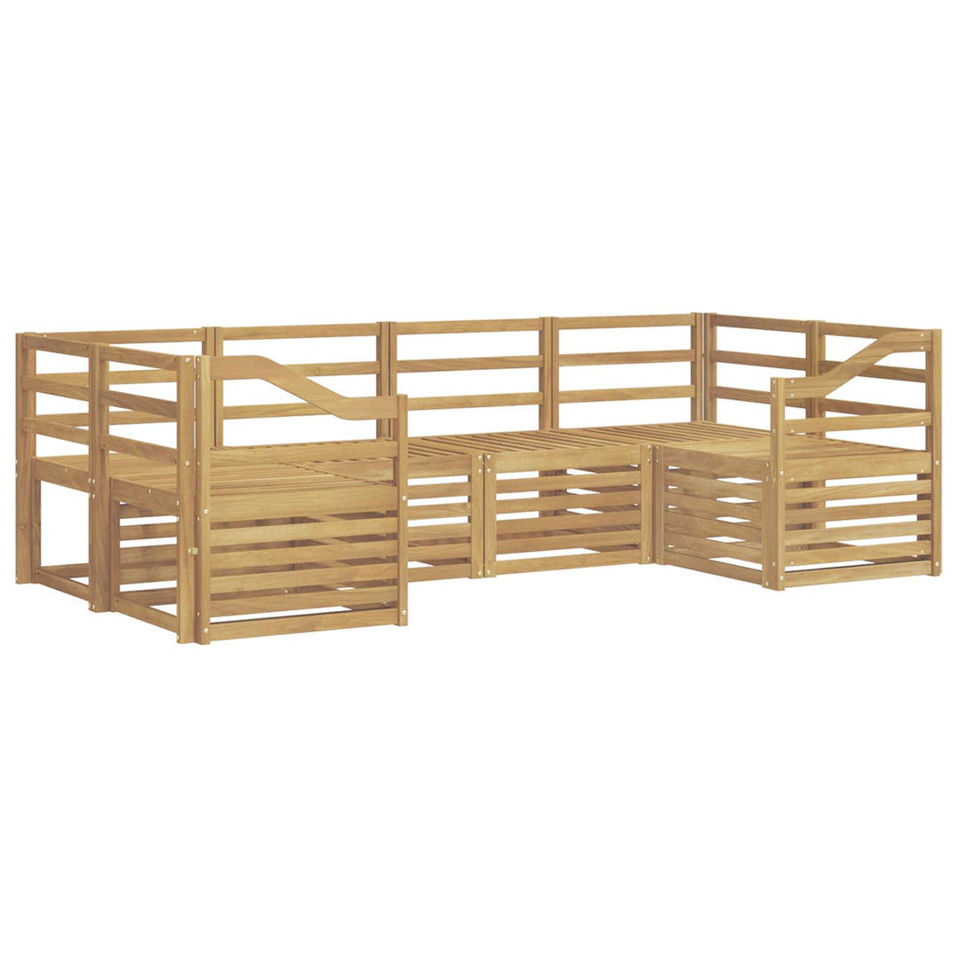 Udendørs sofagruppe 6 pcs Hvid 245 x 126,5 x 73 cm