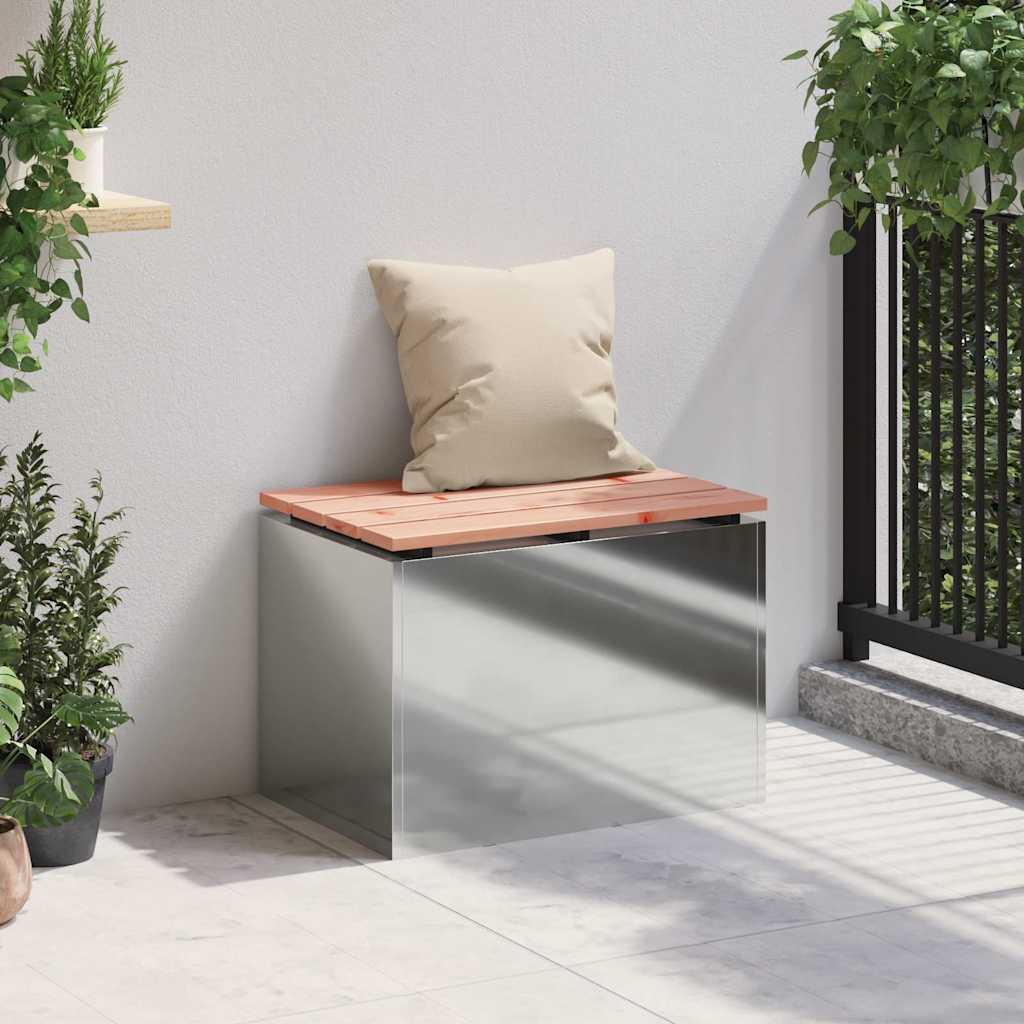 Havebænk Sølv 60 x 40 x 43 cm Galvaniseret stål