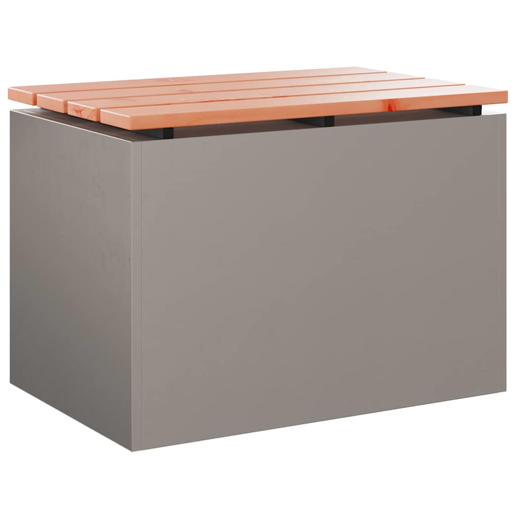 Havebænk 1 -Seater 60 x 40 x 43 cm Forvitret stål Rusten