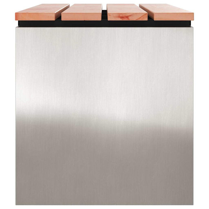 Havebænk Sølv 80 x 40 x 43 cm Rustfrit stål