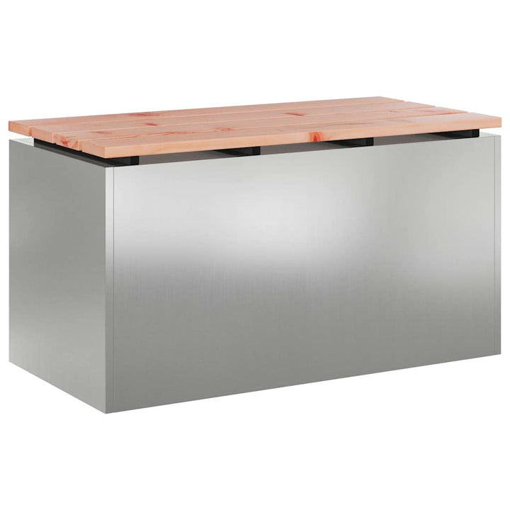 Havebænk Sølv 80 x 40 x 43 cm Galvaniseret stål