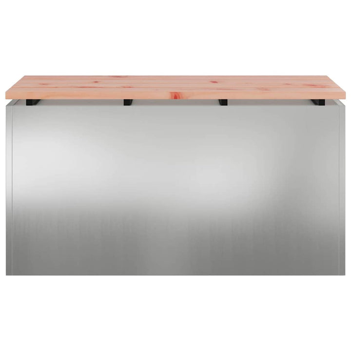 Havebænk Sølv 80 x 40 x 43 cm Galvaniseret stål