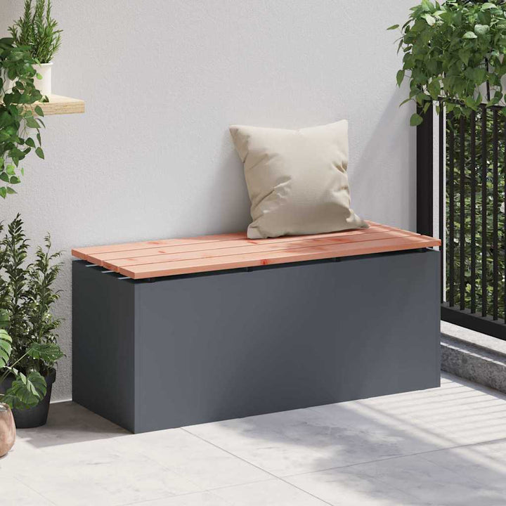 Havebænk Antracit 100 x 40 x 43 cm Stål