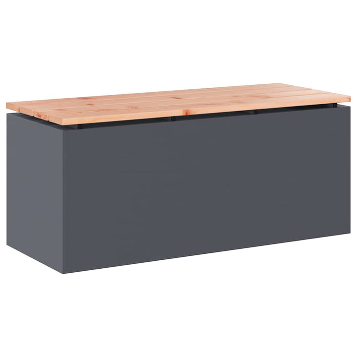 Havebænk Antracit 100 x 40 x 43 cm Stål