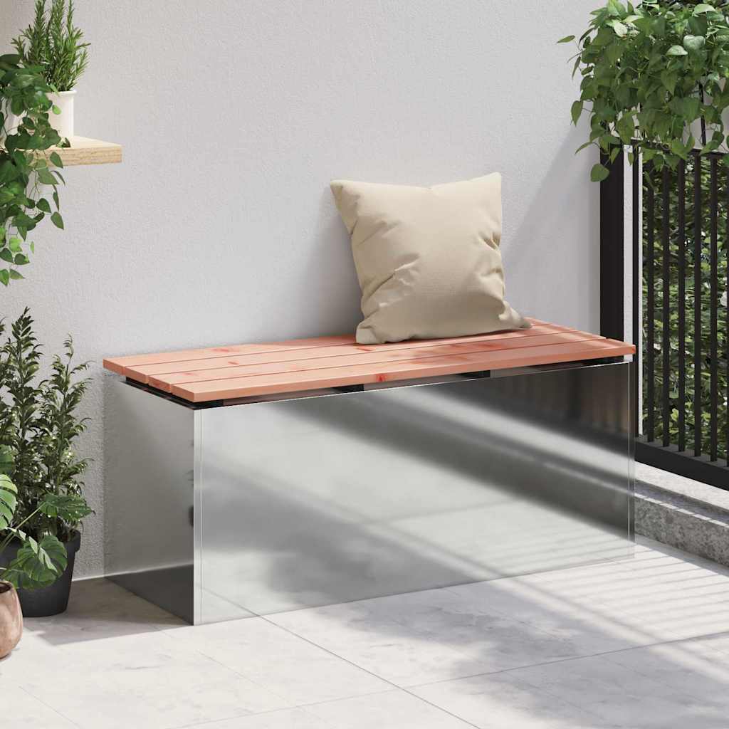Havebænk Sølv 100 x 40 x 43 cm Galvaniseret stål