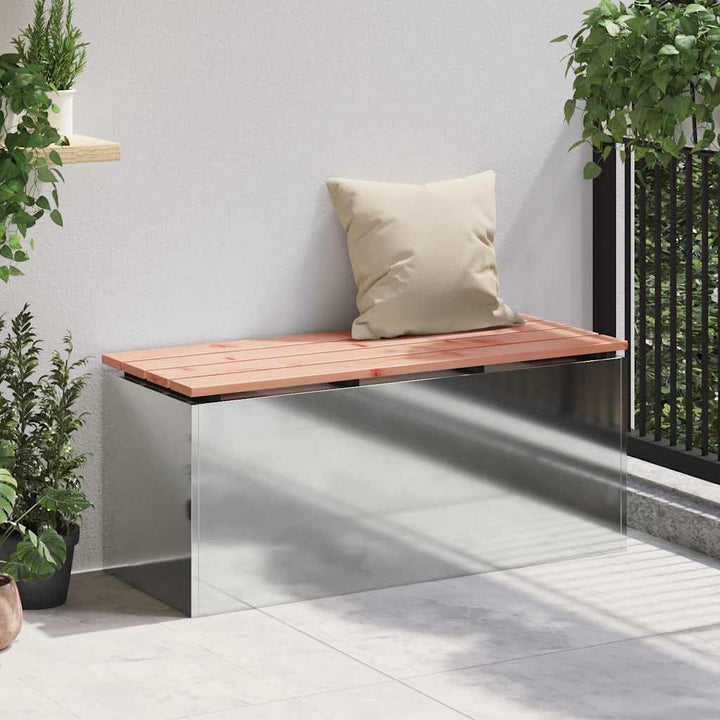 Havebænk Sølv 100 x 40 x 43 cm Galvaniseret stål