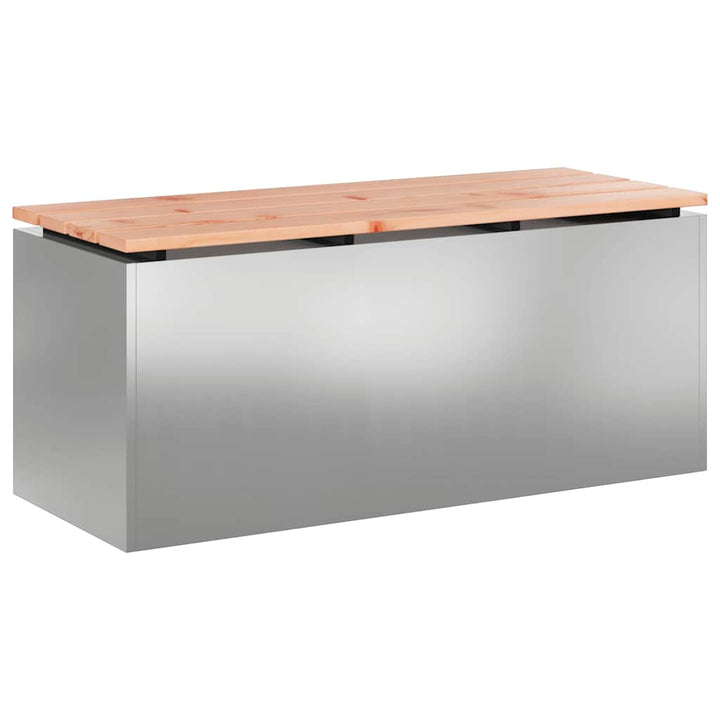 Havebænk Sølv 100 x 40 x 43 cm Galvaniseret stål
