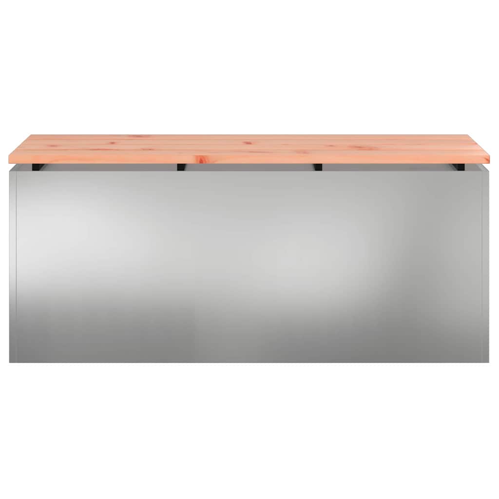 Havebænk Sølv 100 x 40 x 43 cm Galvaniseret stål
