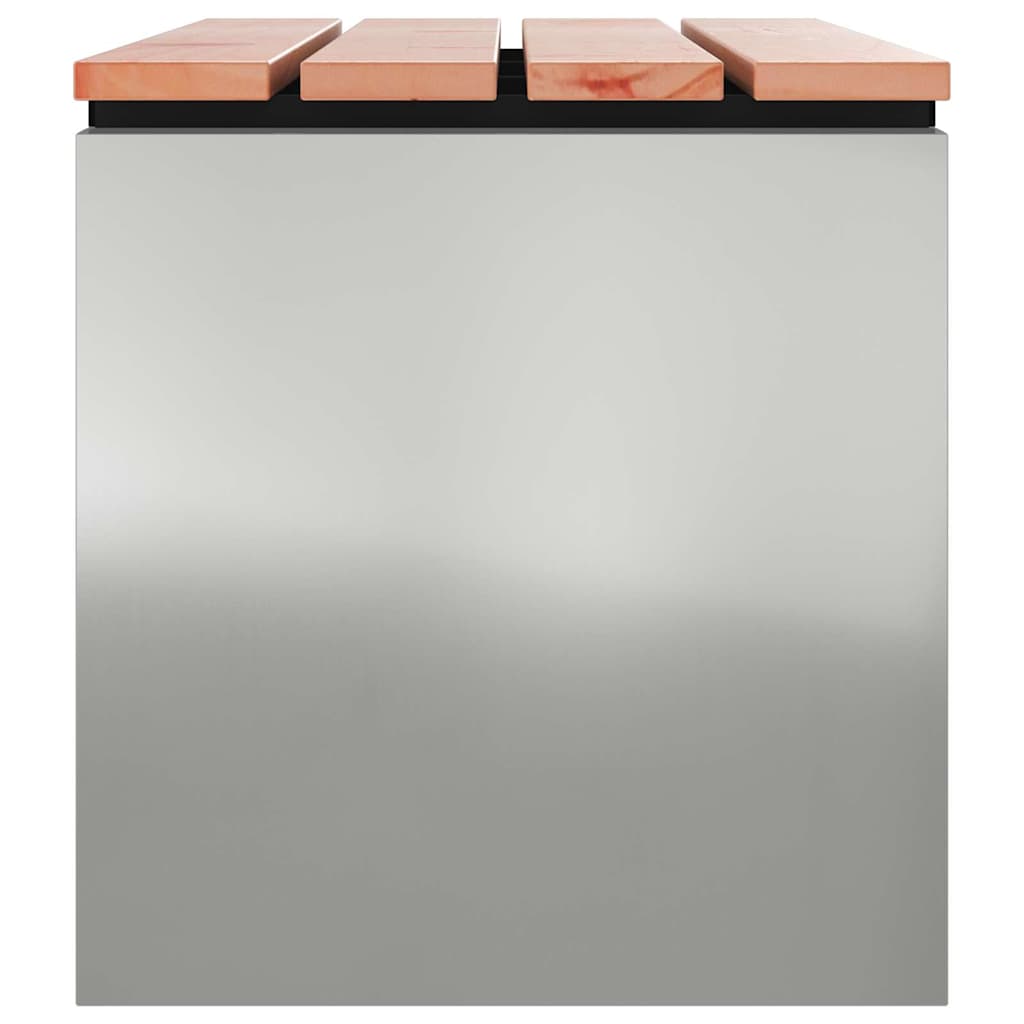 Havebænk Sølv 100 x 40 x 43 cm Galvaniseret stål