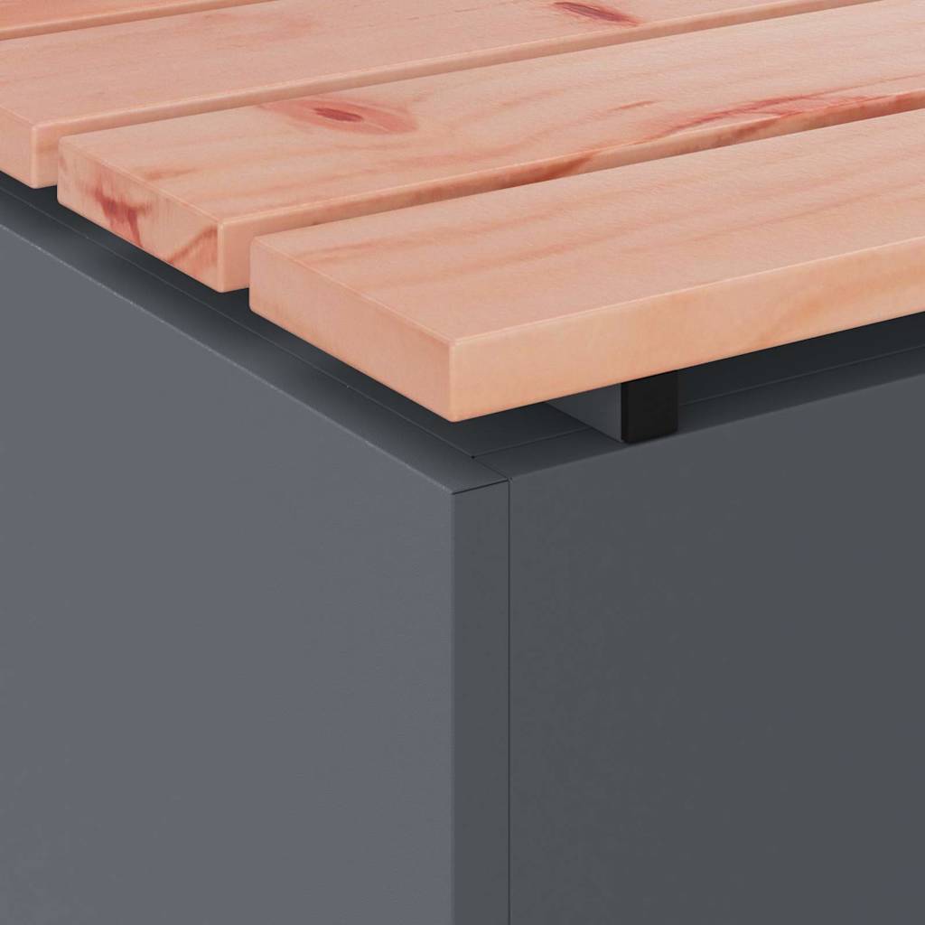 Havebænk Antracit 40 x 40 x 43 cm Stål