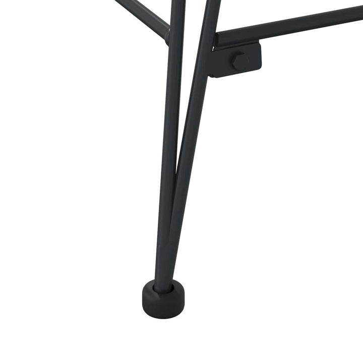 Barstol 2 pcs 55 x 52 x 92 cm Rattan og Jern