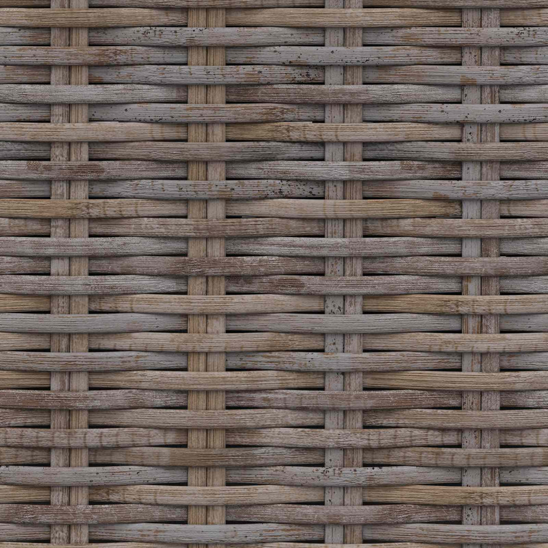 Opbevaringsbænk med pude Grå 110 x 40 x 50 cm Rattan