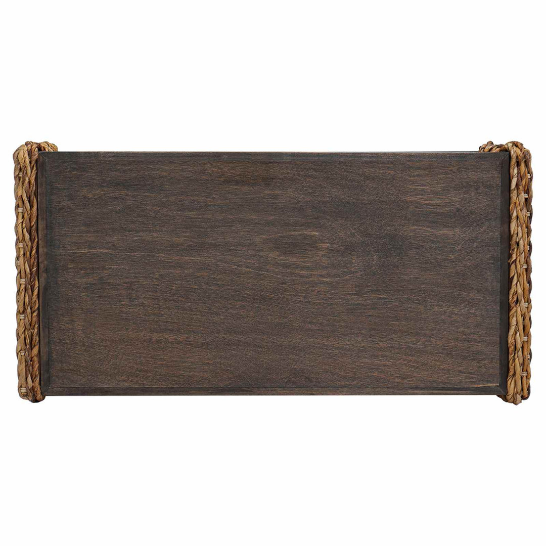 Sofabord Naturfarvet 90 x 45 x 35 cm Massiv Mahogni
