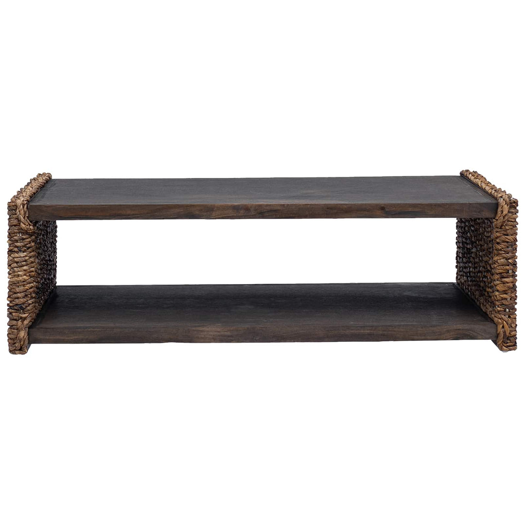 Sofabord Naturfarvet 110 x 55 x 35 cm Massiv Mahogni