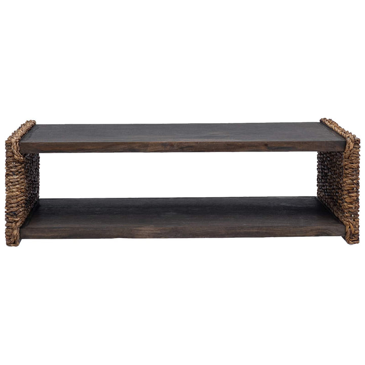 Sofabord Naturfarvet 110 x 55 x 35 cm Massiv Mahogni