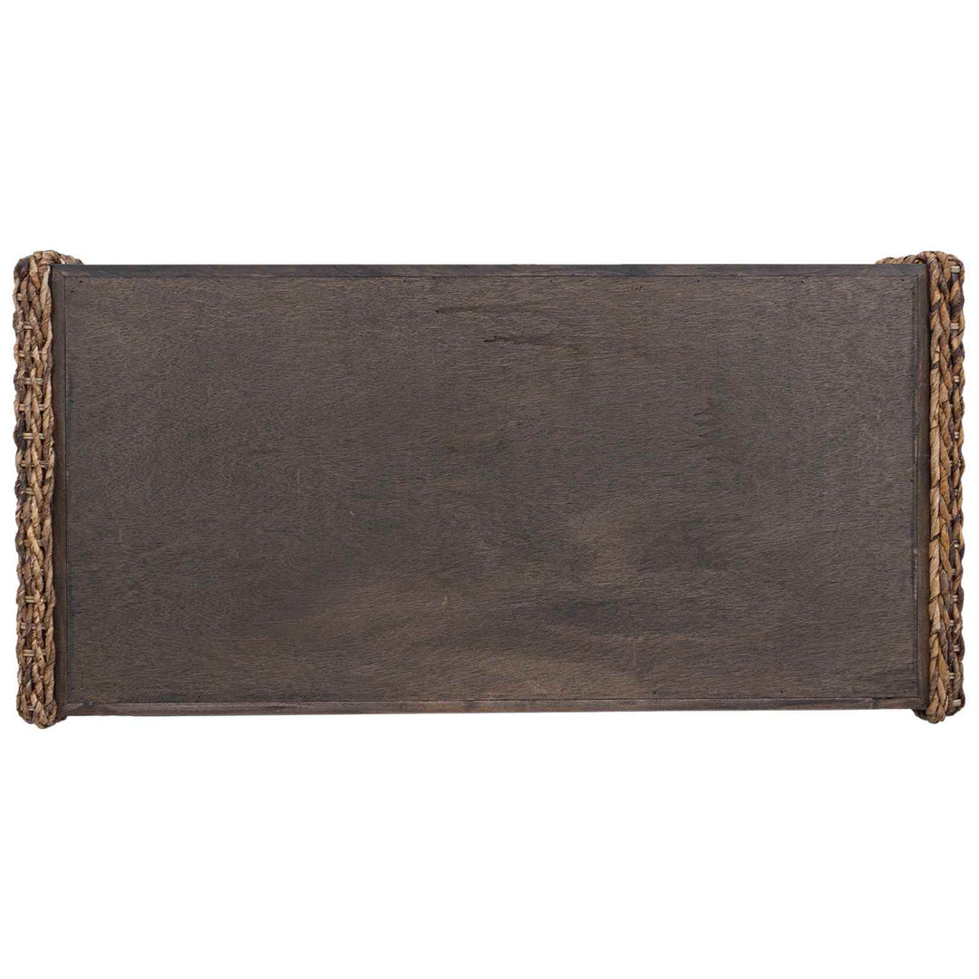 Sofabord Naturfarvet 110 x 55 x 35 cm Massiv Mahogni