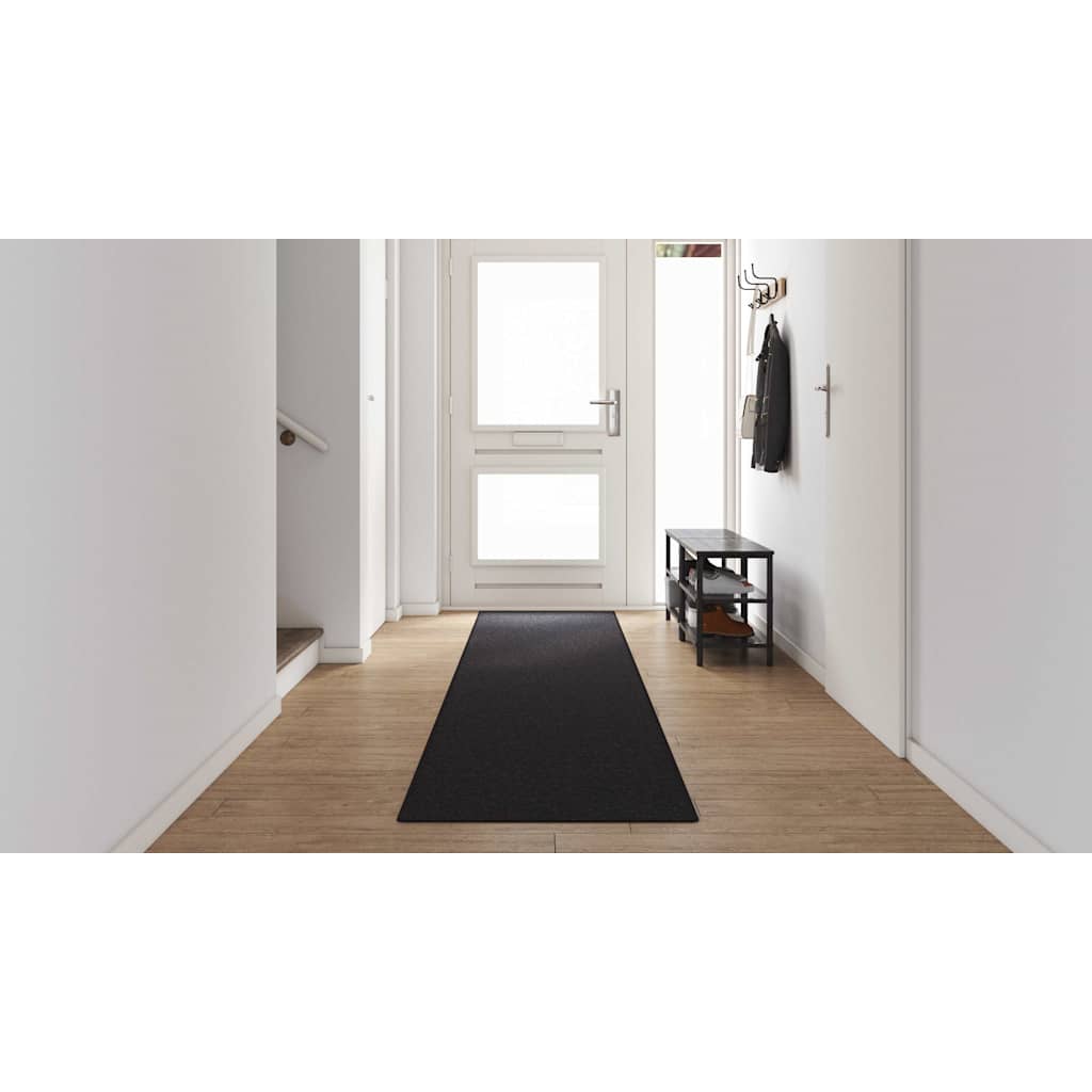 Tæppe Runner Antracit 80 x 500 cm 100% Polypropylen