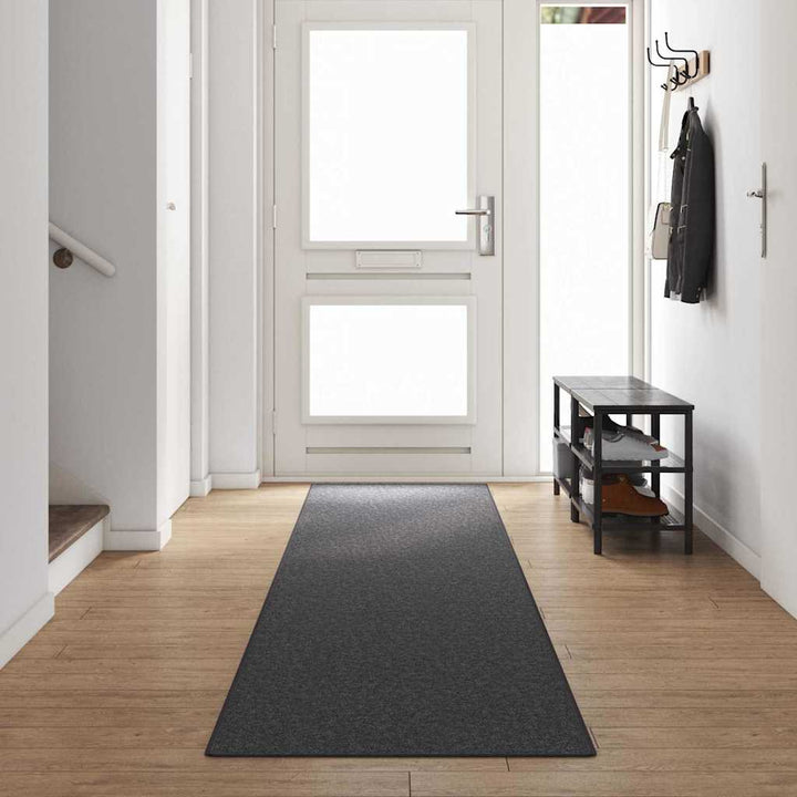 Tæppe Runner Mørkegrå 80 x 500 cm 100% Polypropylen