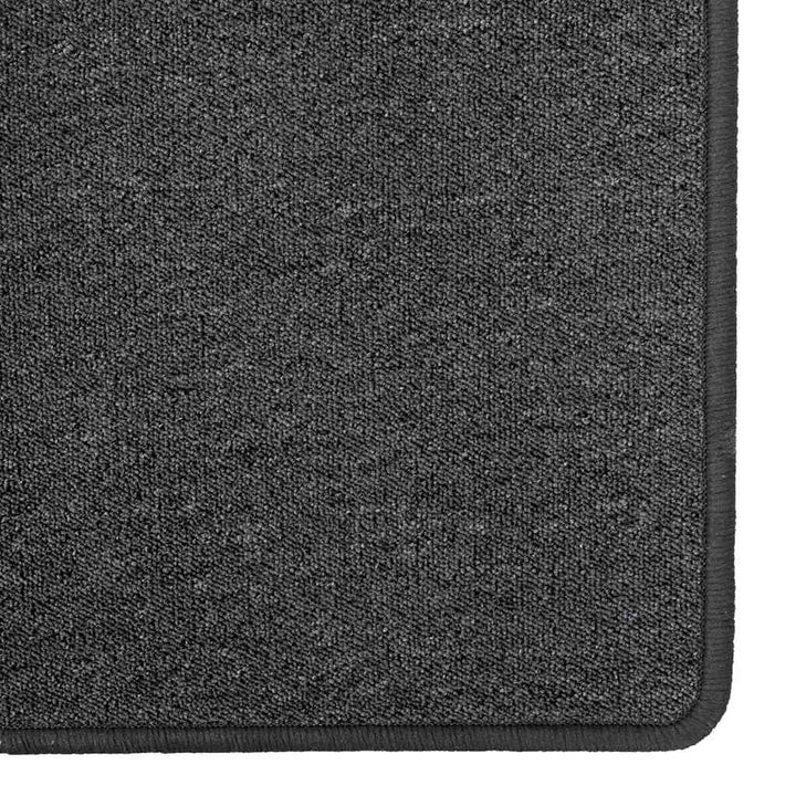 Tæppe Runner Mørkegrå 100 x 100 cm 100% Polypropylen