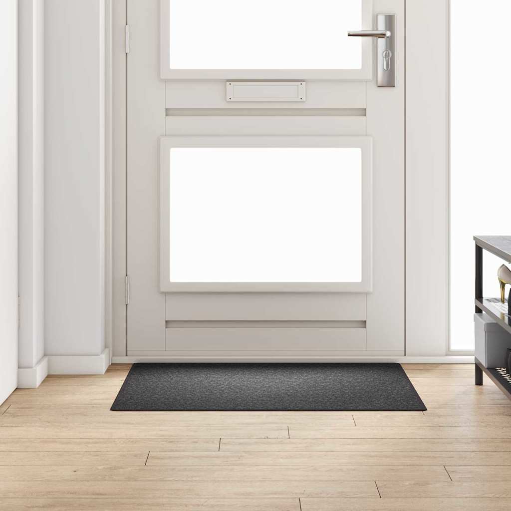 Tæppe Runner Mørkegrå 100 x 100 cm 100% Polypropylen