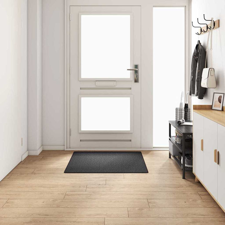 Tæppe Runner Mørkegrå 100 x 100 cm 100% Polypropylen