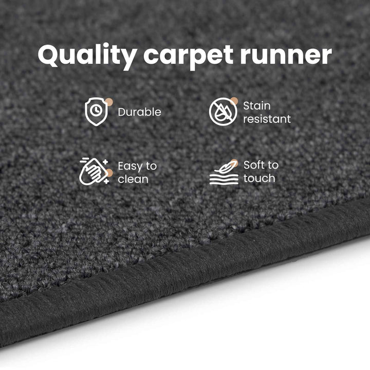 Tæppe Runner Mørkegrå 100 x 200 cm 100% Polypropylen