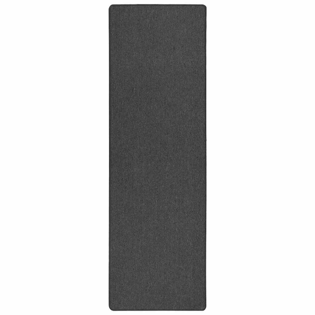 Tæppe Runner Mørkegrå 100 x 250 cm 100% Polypropylen