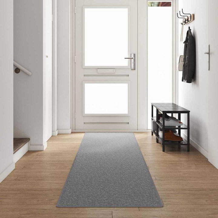 Tæppe Runner Lysegrå 80 x 500 cm 100% Polypropylen