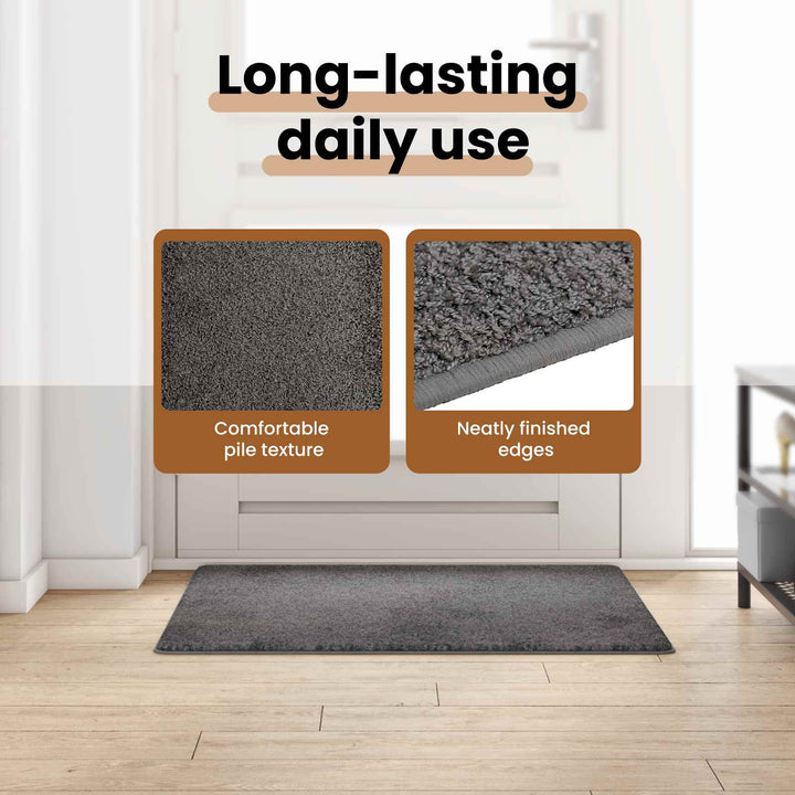 Tæppe Runner Grå 100 x 200 cm 100% Polypropylen Tuft
