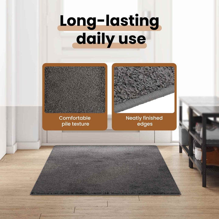 Tæppe Runner Grå 100 x 250 cm 100% Polypropylen Tuft