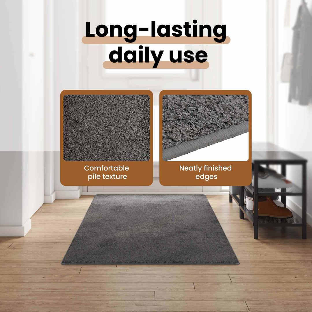 Tæppe Runner Grå 100 x 300 cm 100% Polypropylen Tuft