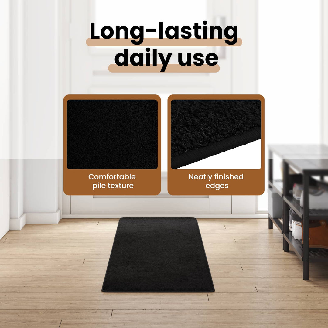 Tæppe Runner Sort 50 x 250 cm 100% Polypropylen Tuft