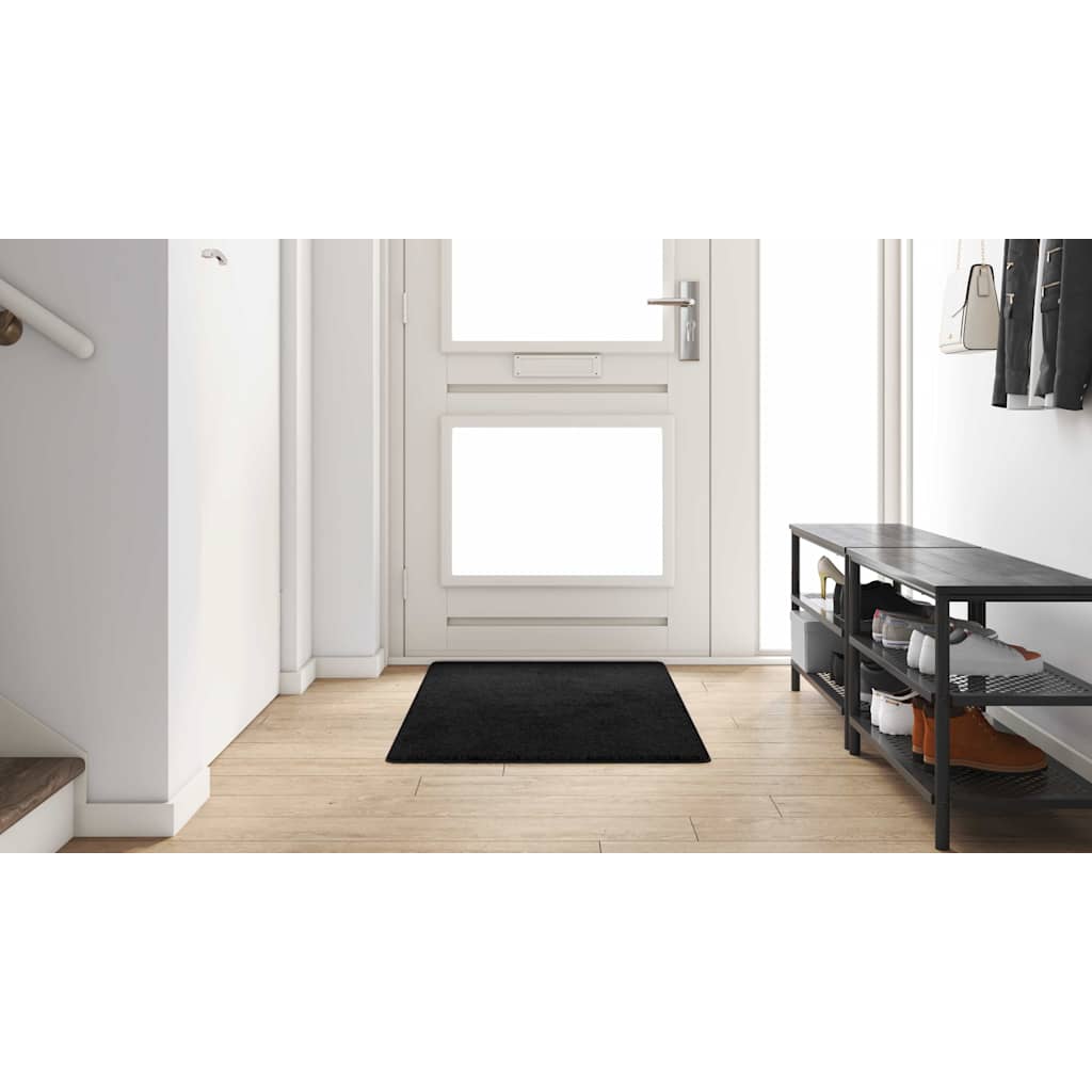 Tæppe Runner Sort 80 x 150 cm 100% Polypropylen Tuft