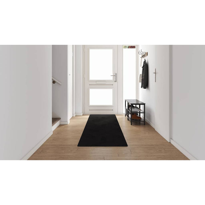 Tæppe Runner Sort 80 x 500 cm 100% Polypropylen Tuft