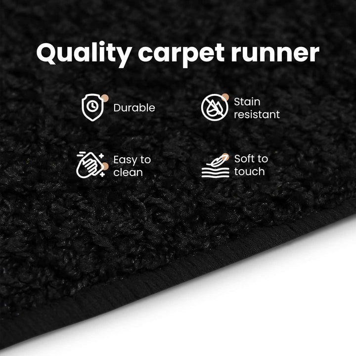 Tæppe Runner Sort 100 x 150 cm 100% Polypropylen Tuft