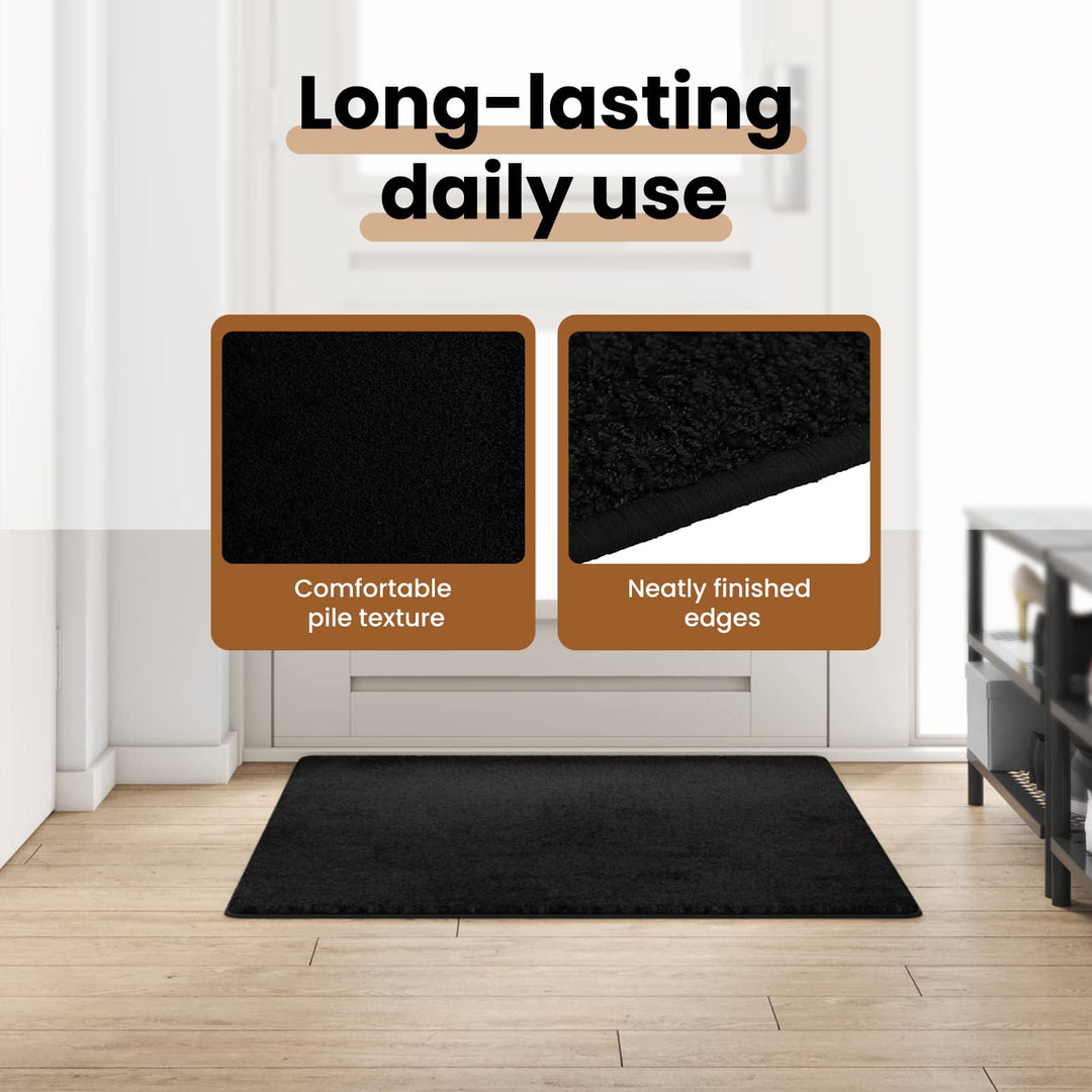 Tæppe Runner Sort 100 x 150 cm 100% Polypropylen Tuft