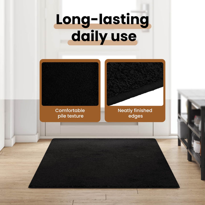Tæppe Runner Sort 100 x 250 cm 100% Polypropylen Tuft