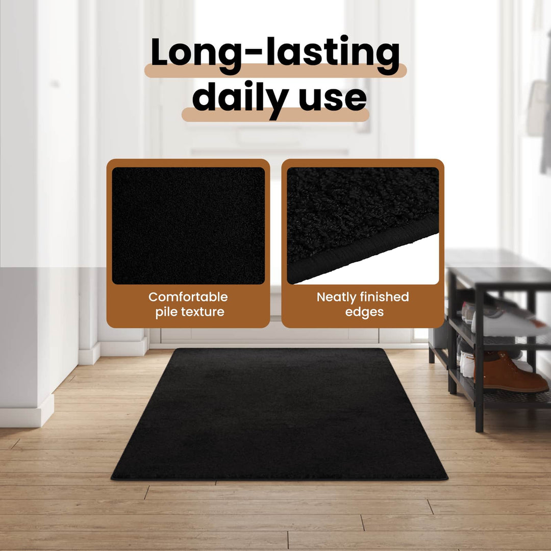 Tæppe Runner Sort 100 x 300 cm 100% Polypropylen Tuft