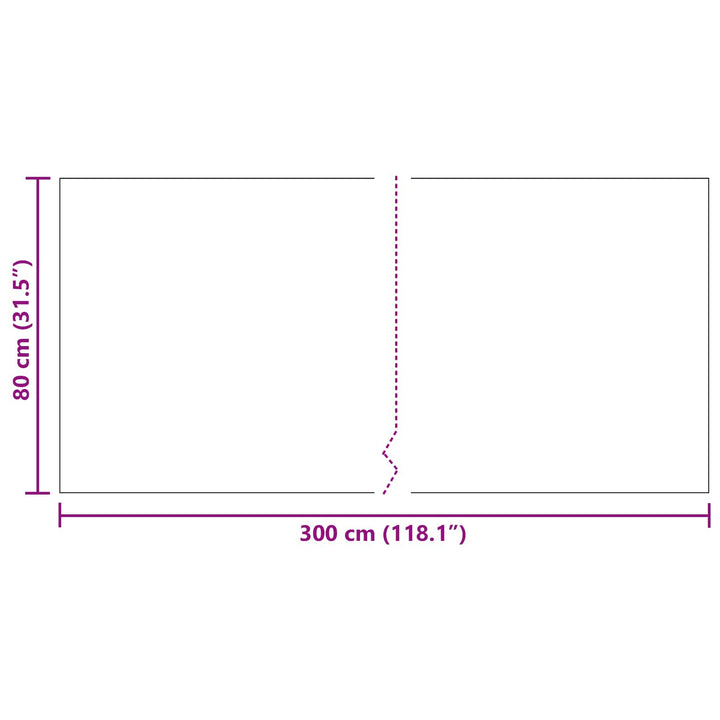 Tæppe Runner Grå 80 x 300 cm Stof