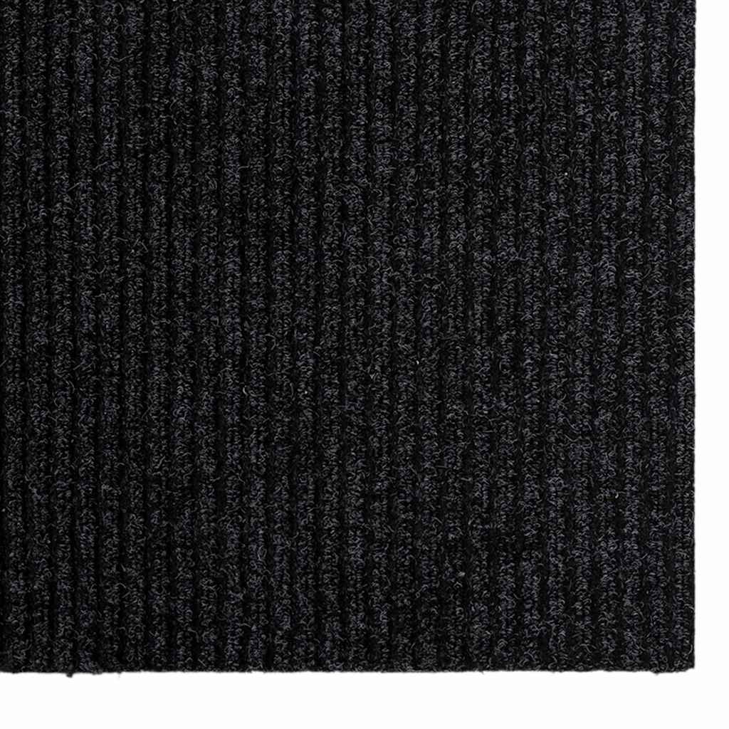 Tæppe Runner Antracit 80 x 150 cm Stof