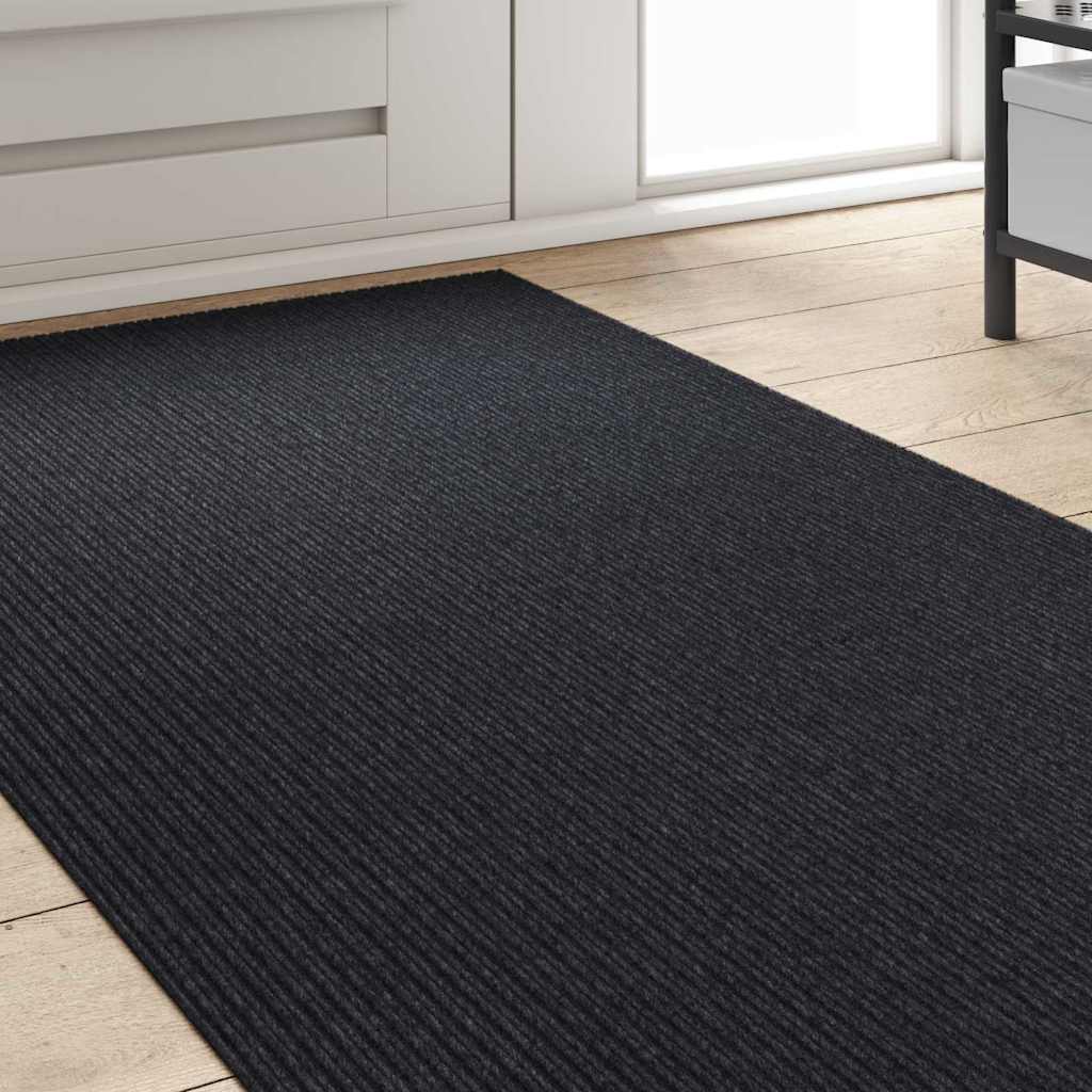 Tæppe Runner Antracit 80 x 200 cm Stof