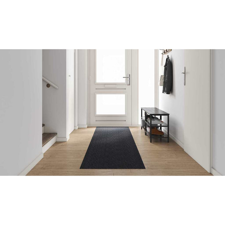 Tæppe Runner Antracit 80 x 400 cm Stof