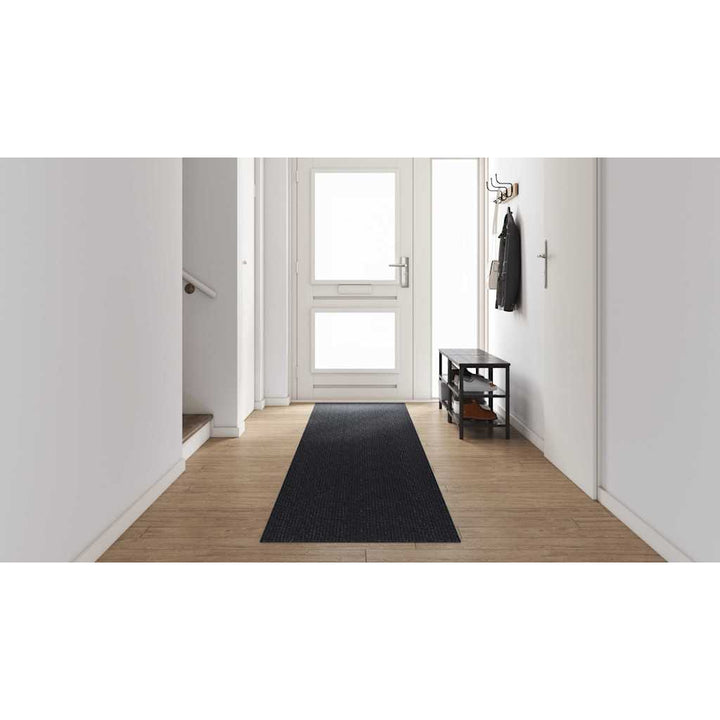 Tæppe Runner Antracit 80 x 500 cm Stof